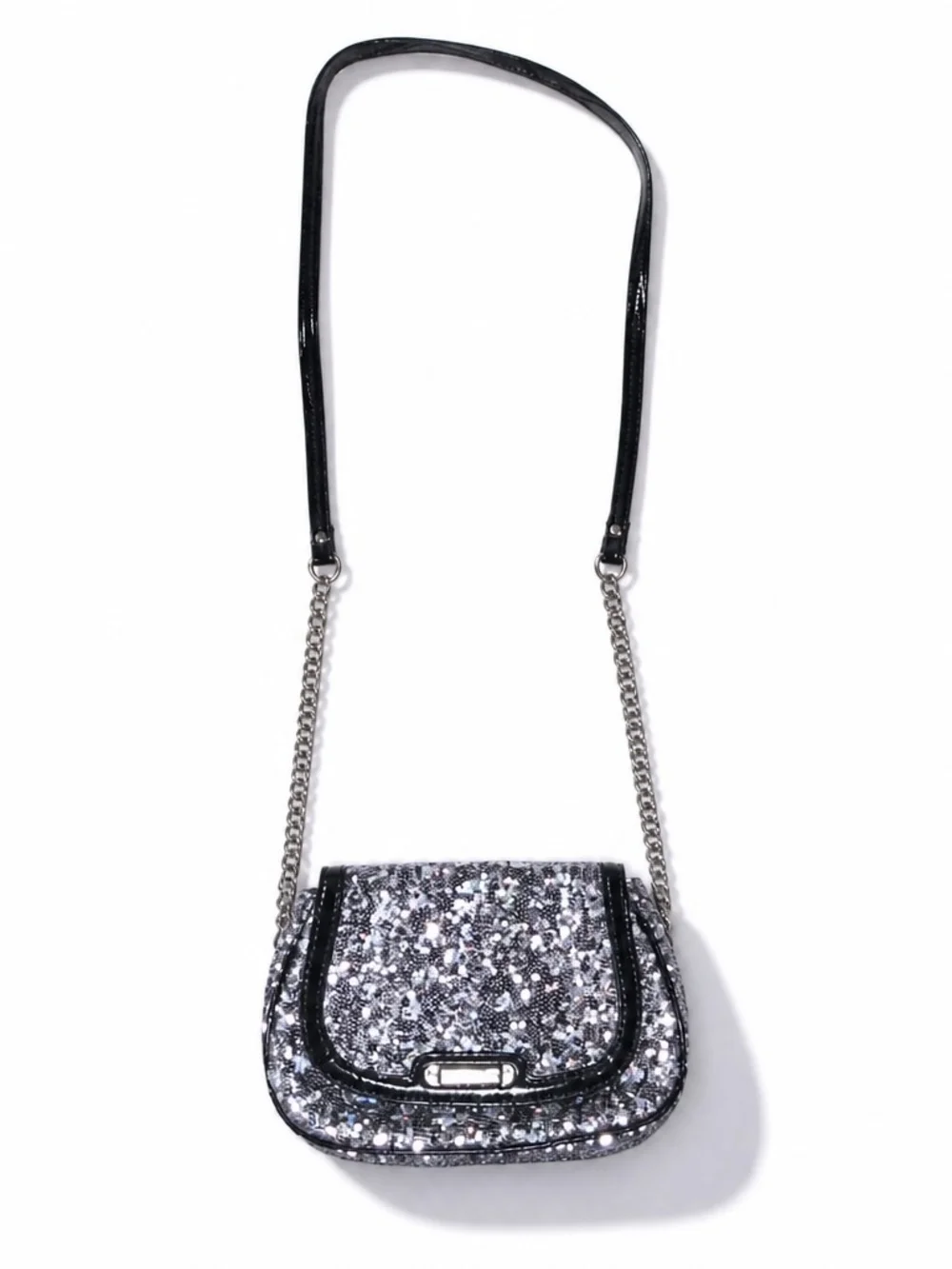 Nine West Silver Sequin Crossbody Bag